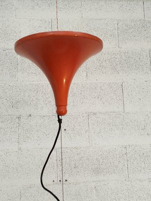 Orange Pendant Lamp by Elio Martinelli for Martinelli Luce, 1970s-RNN-1584451