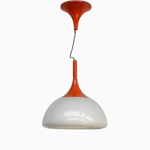 Orange Pendant Lamp by Elio Martinelli for Martinelli Luce, 1970s-RNN-1584451