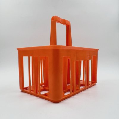 Orange Plastic Bottle Rack from Kartell, Italy, 1960s-YSC-2021353