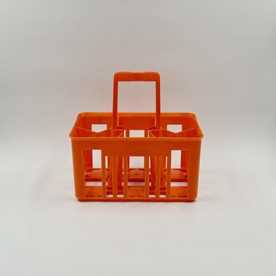 Orange Plastic Bottle Rack from Kartell, Italy, 1960s-YSC-2021353