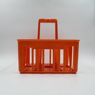 Orange Plastic Bottle Rack from Kartell, Italy, 1960s-YSC-2021353