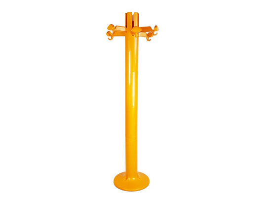 Orange Plastic Free Standing Coat Rack Planta by G. Piretti for Anonima Castelli, 1970s