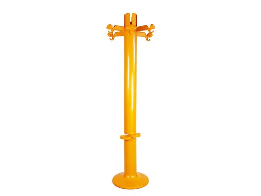 Orange Plastic Free Standing Coat Rack Planta by G. Piretti for Anonima Castelli, 1970s-RD-1763239