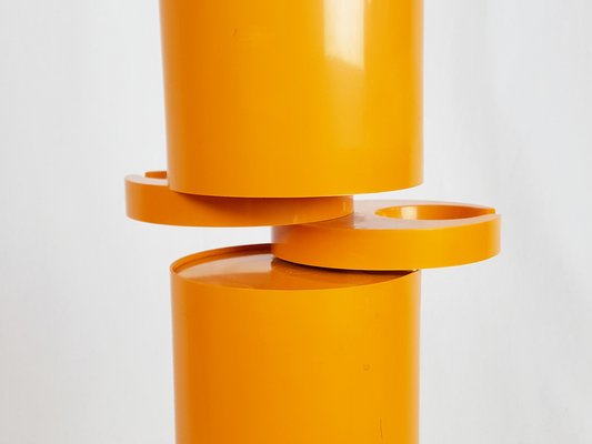 Orange Plastic Free Standing Coat Rack Planta by G. Piretti for Anonima Castelli, 1970s-RD-1763239