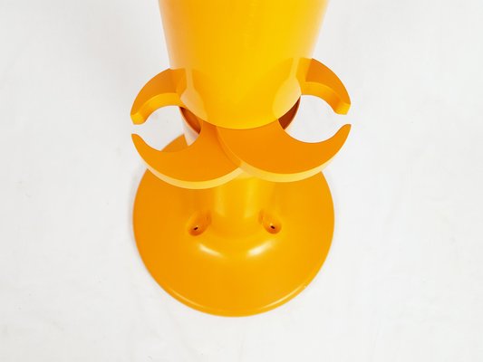 Orange Plastic Free Standing Coat Rack Planta by G. Piretti for Anonima Castelli, 1970s-RD-1763239