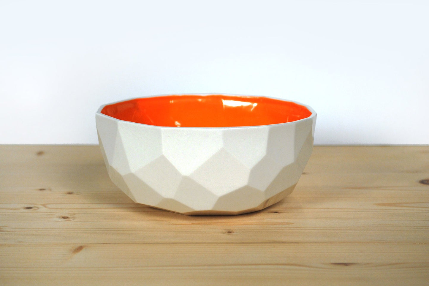 Orange Poligon Bowl from Studio Lorier