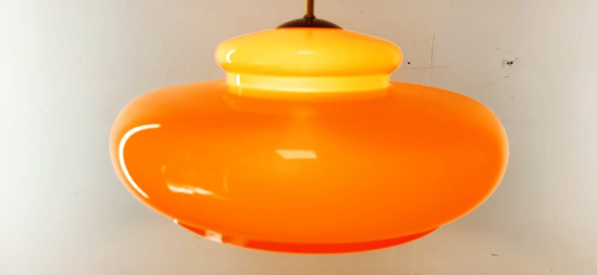 Orange Polycarbonate Pendant Lamp-QLH-1292963