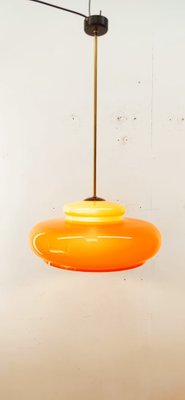 Orange Polycarbonate Pendant Lamp-QLH-1292963