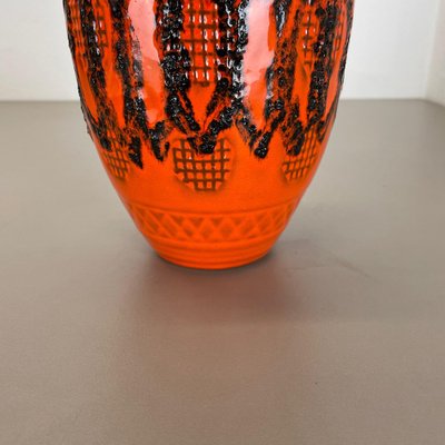 Orange Pottery Vase from Kreutz Ceramics, Germany, 1970s-QZ-1175985