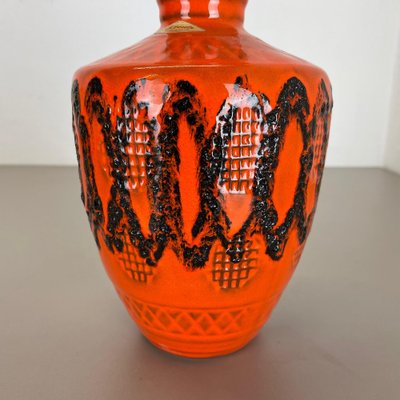 Orange Pottery Vase from Kreutz Ceramics, Germany, 1970s-QZ-1175985