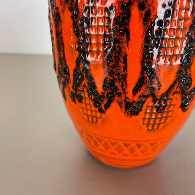 Orange Pottery Vase from Kreutz Ceramics, Germany, 1970s-QZ-1175985