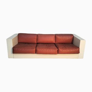 Orange Saratoga 3-Seater Sofa attributed to Massimo & Lella Vignelli for Poltronova, 1960s-1970s-RNN-1716305