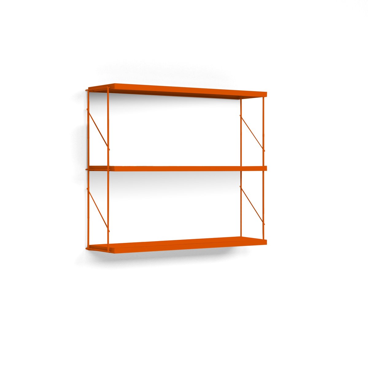 Orange Tria Pack Wall Shelf by J.M. Massana & J.M. Tremoleda for Mobles 114