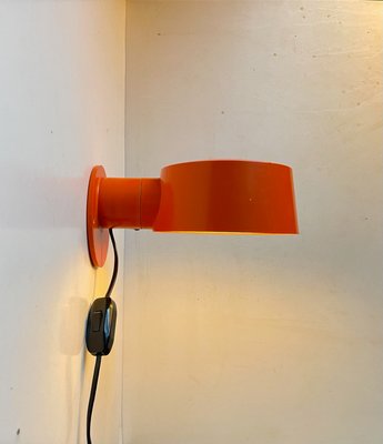 Orange Wall Lamp by Svend Mediumboe for Nordic Solar, 1970s-LCR-1148631