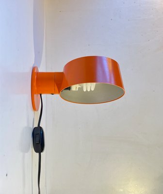 Orange Wall Lamp by Svend Mediumboe for Nordic Solar, 1970s-LCR-1148631