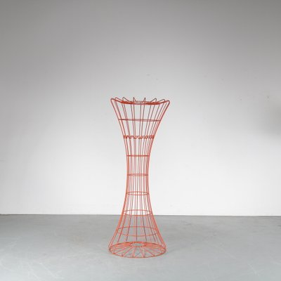 Orange Wire Metal Coat Rack by Verner Panton for Fritz Hansen, Denmark, 1960s-DV-1232326