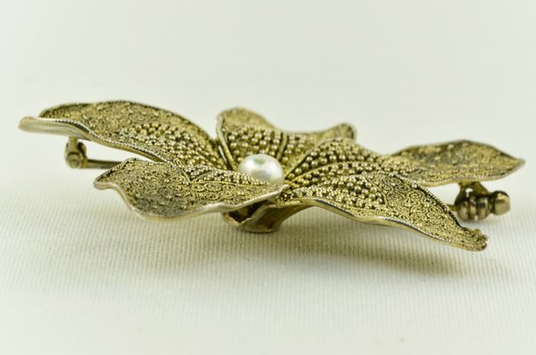 Orchid Brooch by Theodor Fahrner, Germany, 1935-LOB-947456