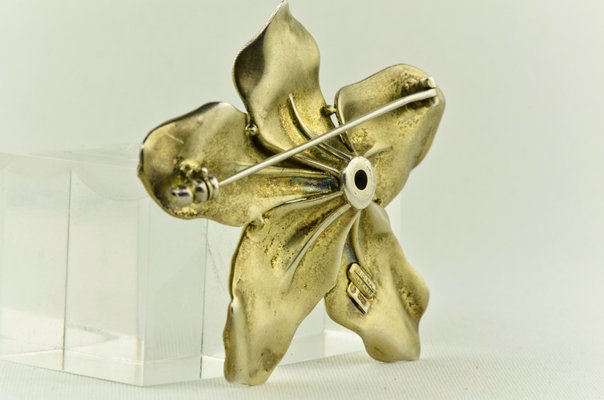 Orchid Brooch by Theodor Fahrner, Germany, 1935-LOB-947456