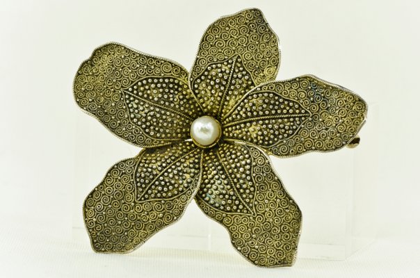 Orchid Brooch by Theodor Fahrner, Germany, 1935-LOB-947456