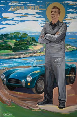 Orest Hrytsak, Carroll Shelby, 2018, Mixed Media on Canvas-CHG-1373893