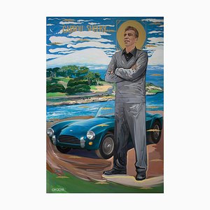 Orest Hrytsak, Carroll Shelby, 2018, Mixed Media on Canvas-CHG-1373893