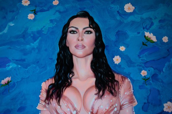 Orest Hrytsak, Kim Kardashian & Venus, 2020, Mixed Media on Canvas-CHG-1374605