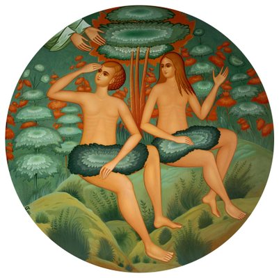 Orest Hrytsak, Man and Woman, Adam and Eve, 2013, Mixed Media on Canvas-CHG-1374615