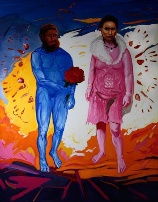 Orest Hrytsak, Spyrou et Pro-Magnon 2, 2020, Mixed Media on Canvas-CHG-1374611