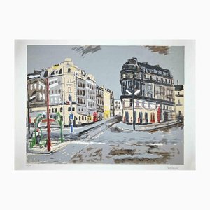 Orfeo Tamburi, View of Paris, Original Lithograph, 1980s-ZCI-1163932