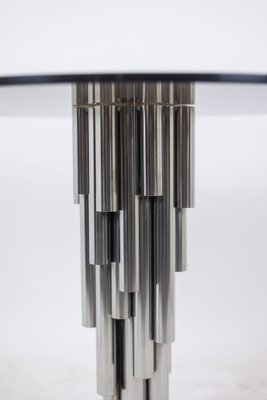 Organ Pedestal Table in Chromed Metal, 1970s-CEJ-1793306