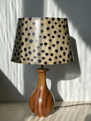 Organic Formed Brown Table Lamp by Gunnar Nylund for Rörstrand, 1950s-ARN-678599