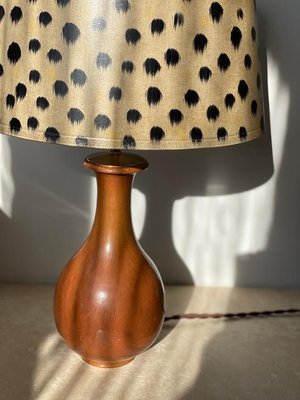 Organic Formed Brown Table Lamp by Gunnar Nylund for Rörstrand, 1950s-ARN-678599