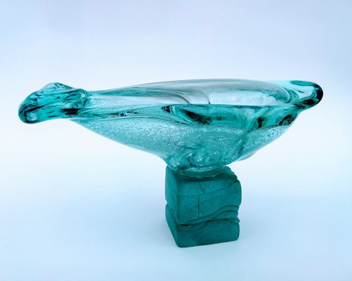 Organic Modern Glass Sculpture by Cwetan Caczew, 1990s-FSD-625352