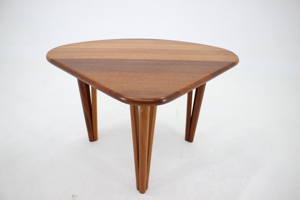 Organic Solid Teak Coffee Table, Denmark, 1970s-TZ-1181297