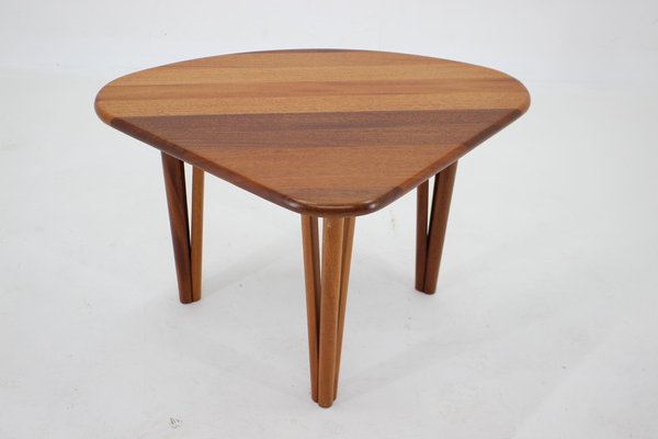 Organic Solid Teak Coffee Table, Denmark, 1970s-TZ-1181297