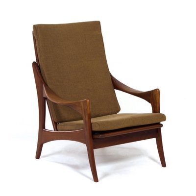 Organic Teak Easy Chair With High Back from De Ster, 1960s-ZT-1173704