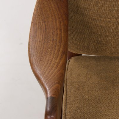 Organic Teak Easy Chair With High Back from De Ster, 1960s-ZT-1173704