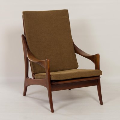 Organic Teak Easy Chair With High Back from De Ster, 1960s-ZT-1173704