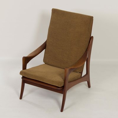 Organic Teak Easy Chair With High Back from De Ster, 1960s-ZT-1173704