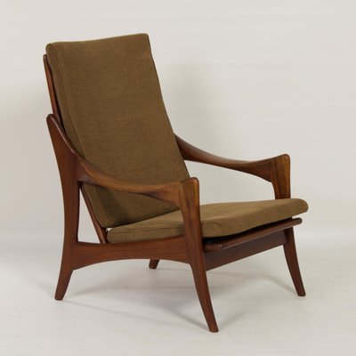 Organic Teak Easy Chair With High Back from De Ster, 1960s-ZT-1173704