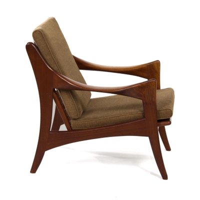 Organic Teak Easy Chair With Low Back from De Ster, 1960s-ZT-1173705