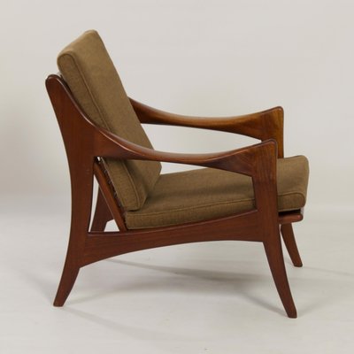 Organic Teak Easy Chair With Low Back from De Ster, 1960s-ZT-1173705