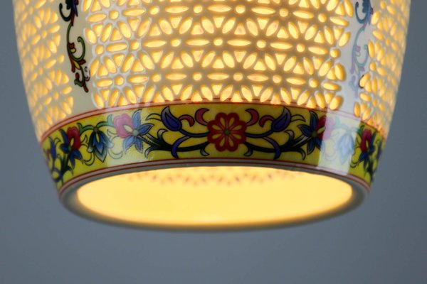 Oriental Ceramic Pendant Lamps, 1980s, Set of 2-HGJ-713231