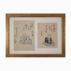 Oriental Figures, Original Drawing, Late 19th-Century-ZCI-1307008