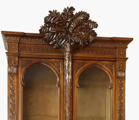 Oriental Top Display Cabinet in Walnut, France, 1870-QFT-1110309