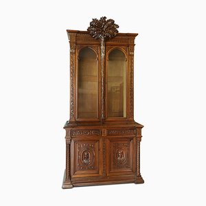 Oriental Top Display Cabinet in Walnut, France, 1870-QFT-1110309