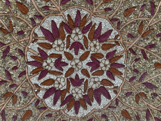 Oriental Wall Decoration, India, 20th-Century, Sequin Embroidery, Framed-FSD-1345209