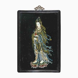 Oriental Woman, Enamel on Board, Early 20th-Century-ZCI-1306997