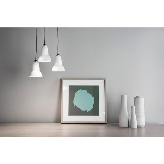 Anglepoise Original 1227 Mini Ceramic Cluster Pendant Pure White (3x Pendants + 1x Ceiling Rose Kit)