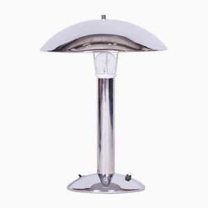 Original Artdeco Table Lamp, Chrome, Functional Electrification, Czechia, 1930s-WHY-1705724